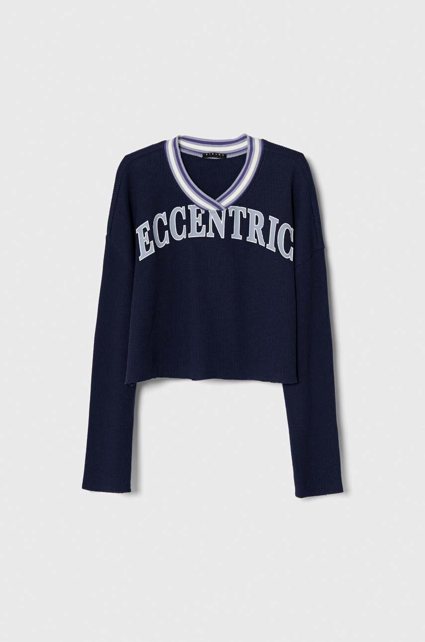 Dětské bavlněné tričko s dlouhým rukávem Sisley