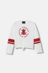 Dětské bavlněné tričko s dlouhým rukávem United Colors of Benetton