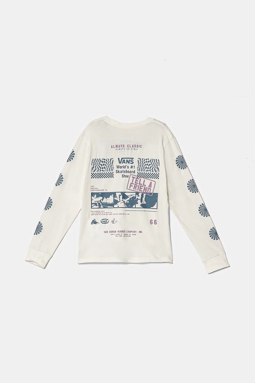 Dětské bavlněné tričko s dlouhým rukávem Vans Always Classic BFF