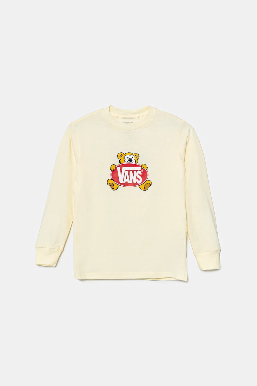 Dětské bavlněné tričko s dlouhým rukávem Vans Cuddle Bear