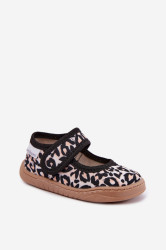 Dětské béžové baleríny s leopardím vzorem Milami Caelia