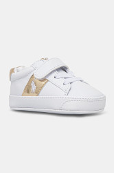 Dětské boty Polo Ralph Lauren RYLEY PS LAYETTE zlatá barva, RL02498101