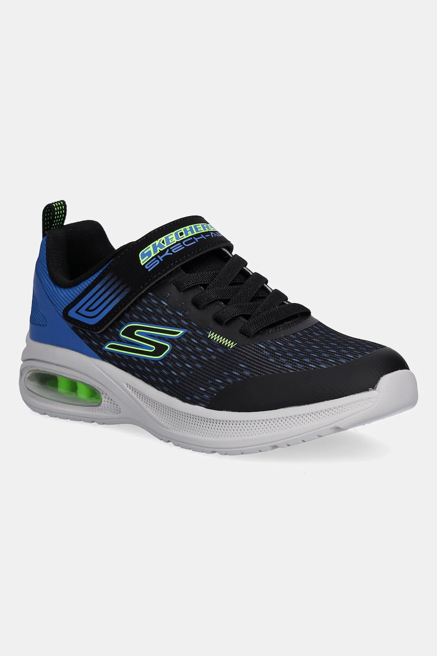 Dětské boty Skechers MICROSPEC MAX ADVANCE-SQUAD-P tmavomodrá barva, 404105L