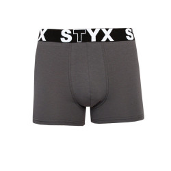 Dětské boxerky Styx sportovní guma tmavě šedé