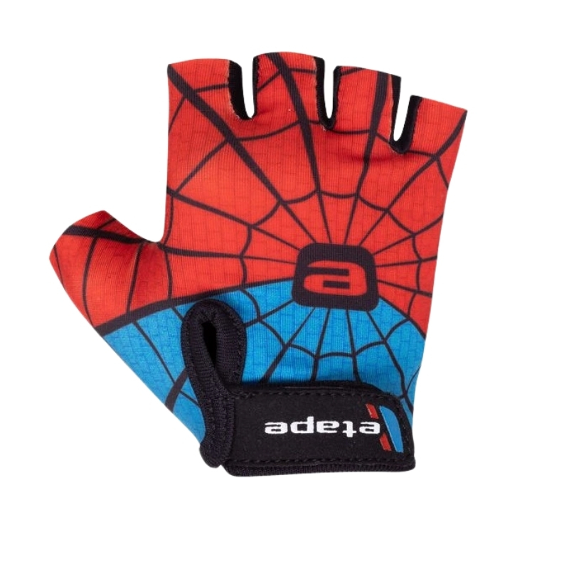 Dětské cyklo rukavice Etape Tiny červená/modrá (spiderman) 3