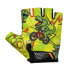 Dětské cyklo rukavice Etape Tiny zelená (dino) 3