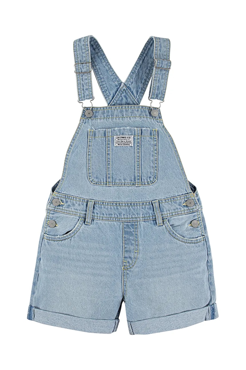 Dětské džínové lacláče Levi's CLASSIC SHORTALLS