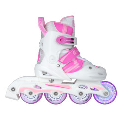 Dětské kolečkové brusle inSPORTline Caneto s předními LED kolečky XS (27-30)