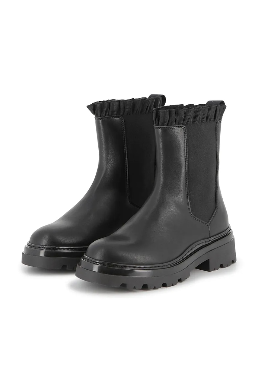 Dětské kožené kotníkové boty Karl Lagerfeld