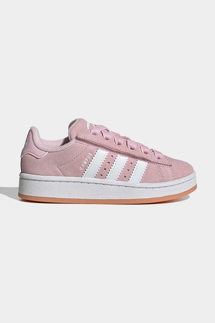 Dětské kožené tenisky adidas Originals CAMPUS 00s růžová barva, KH8806