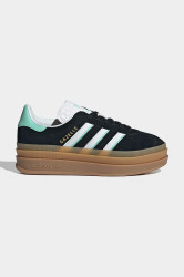 Dětské kožené tenisky adidas Originals GAZELLE BOLD černá barva, IH6456