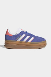 Dětské kožené tenisky adidas Originals GAZELLE BOLD fialová barva, IH6454