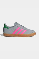 Dětské kožené tenisky adidas Originals GAZELLE šedá barva, IH6467