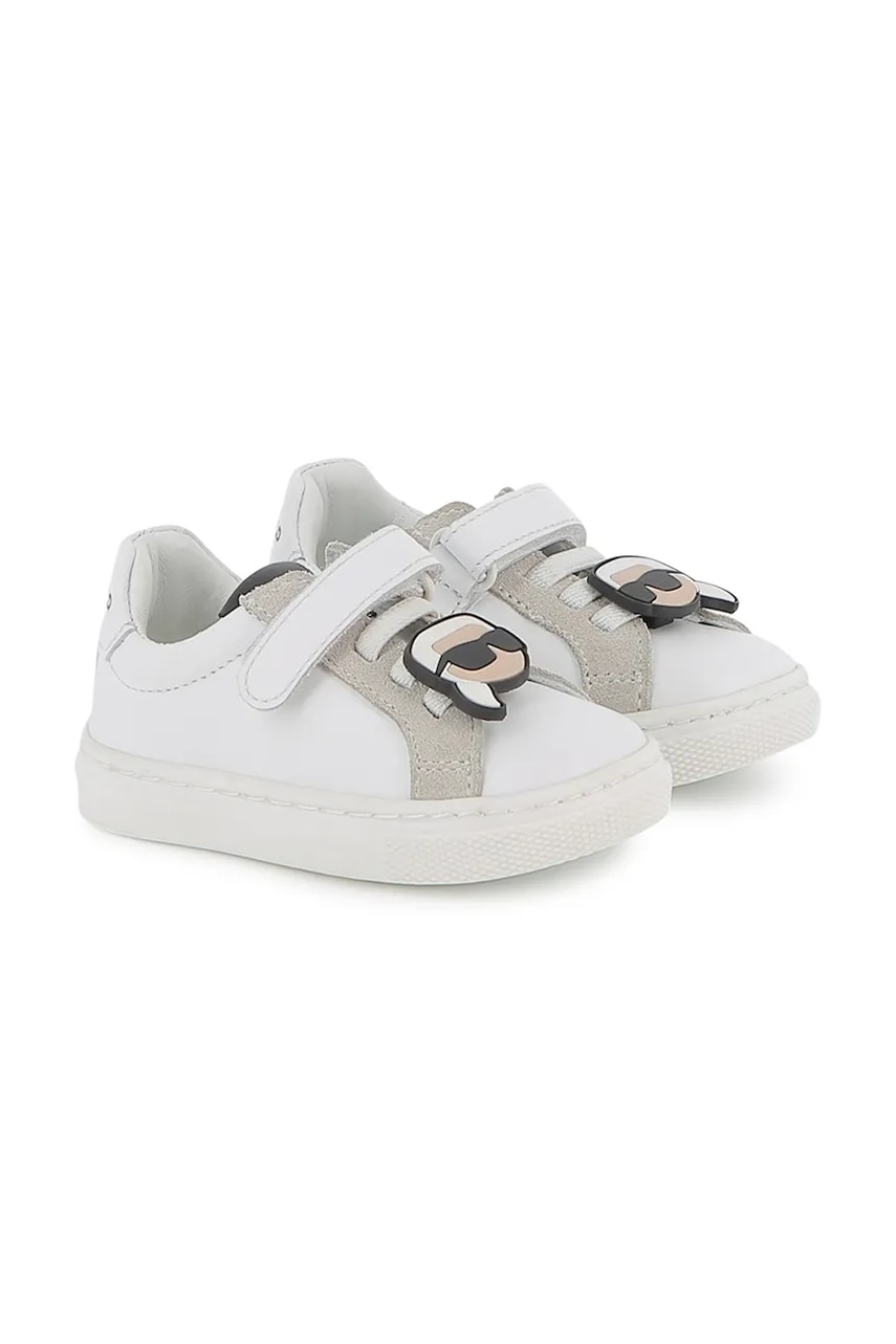 Dětské kožené tenisky Karl Lagerfeld bílá barva, Z30991