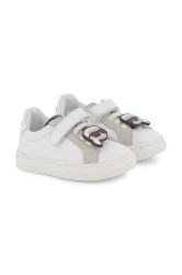 Dětské kožené tenisky Karl Lagerfeld bílá barva, Z30991