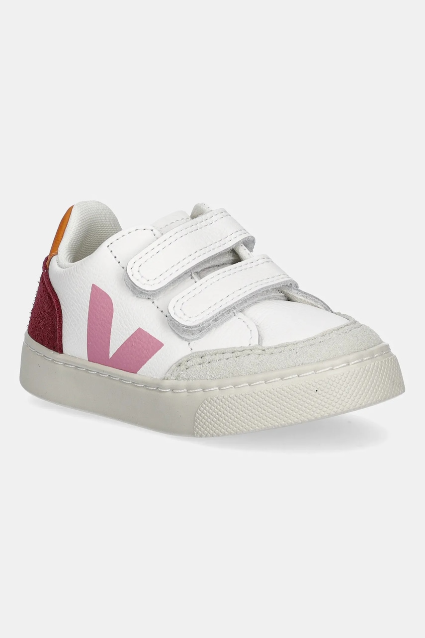 Dětské kožené tenisky Veja Small V-12 bílá barva, XV0520979