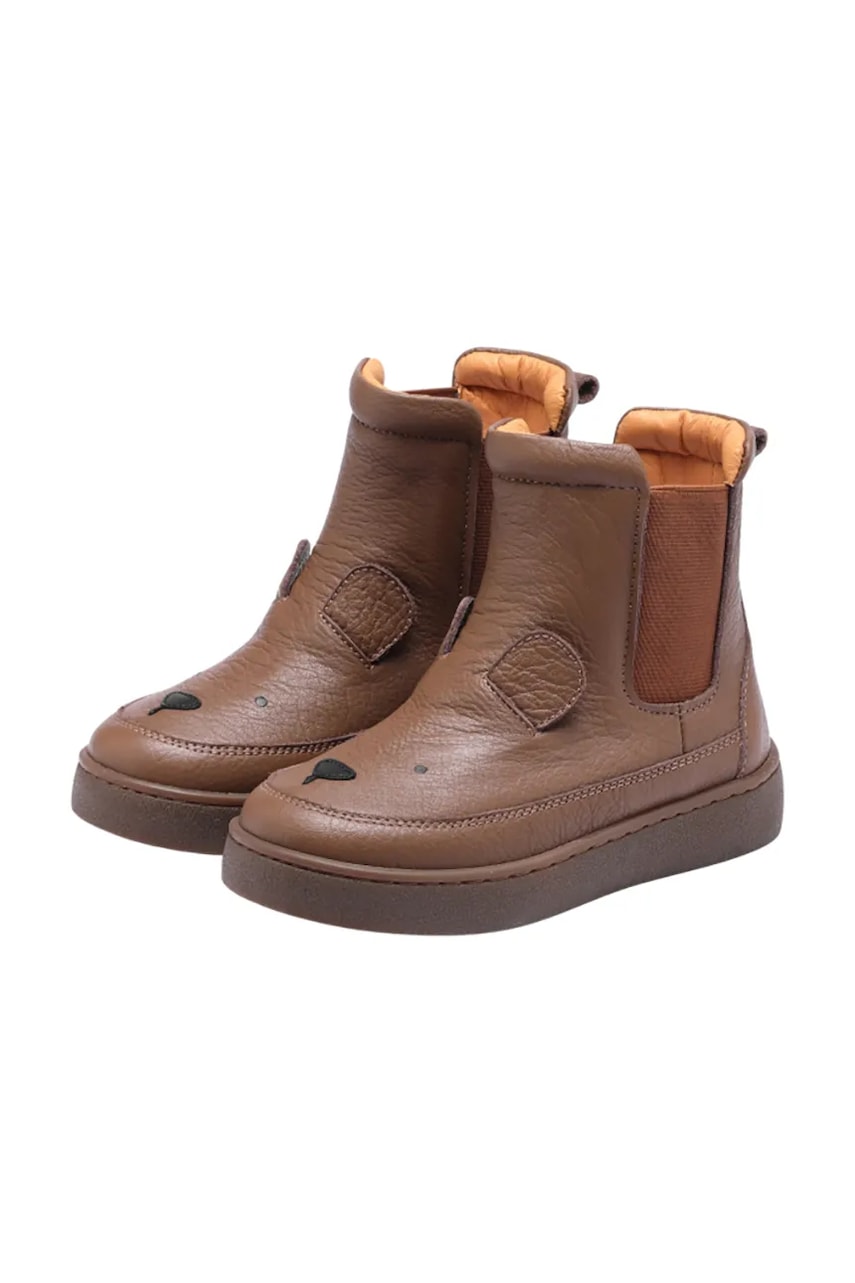 Dětské kožené zimní boty Donsje Thuru Classic Boots Bear