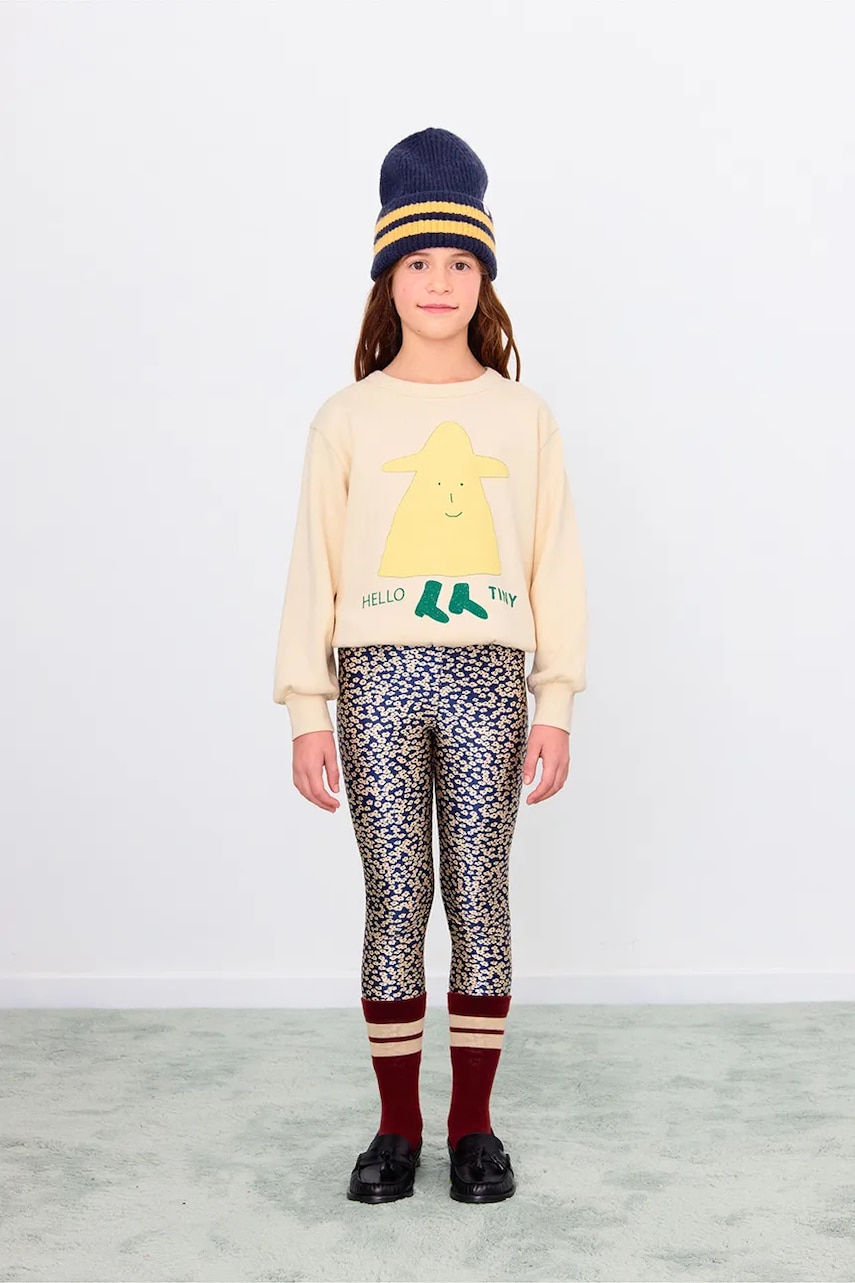 Dětské legíny Tinycottons SMALL FLOWERS SHINY PANT