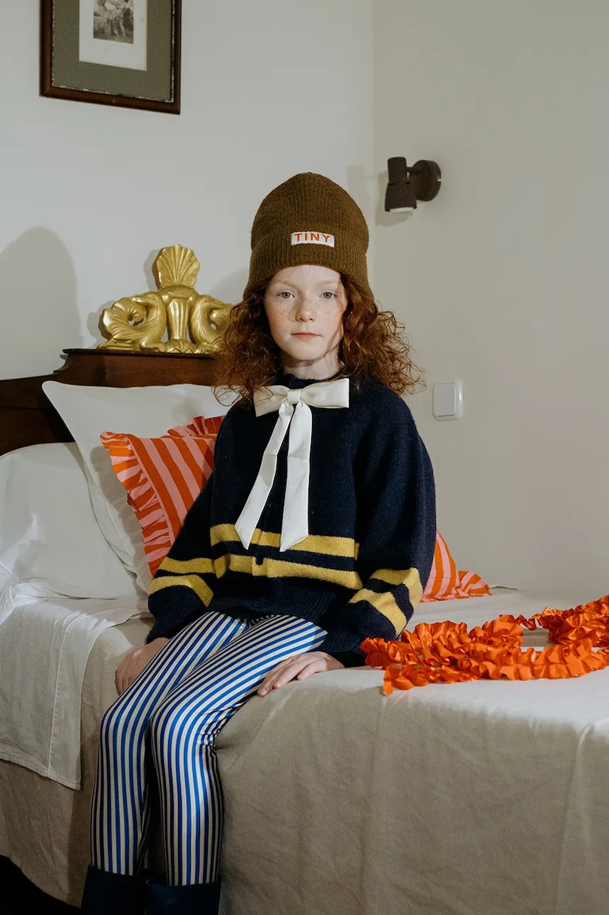 Dětské legíny Tinycottons STRIPES SHINY LEGGINGS