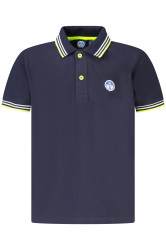 Dětské modré polo triko s krátkým rukávem