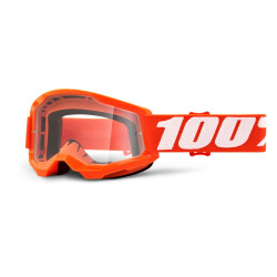 Dětské motokrosové brýle 100% Strata 2 Youth Orange oranžová, čiré plexi