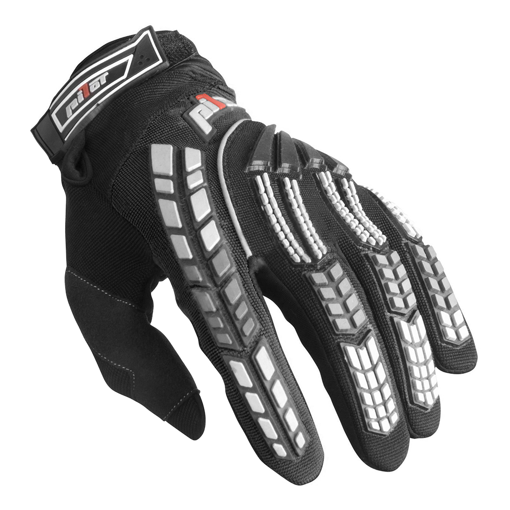 Dětské motokrosové rukavice Pilot černá 3