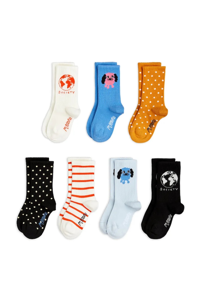Dětské ponožky Mini Rodini Doggie 7-pack