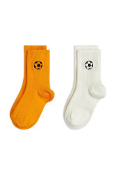 Dětské ponožky Mini Rodini Football 2-pack