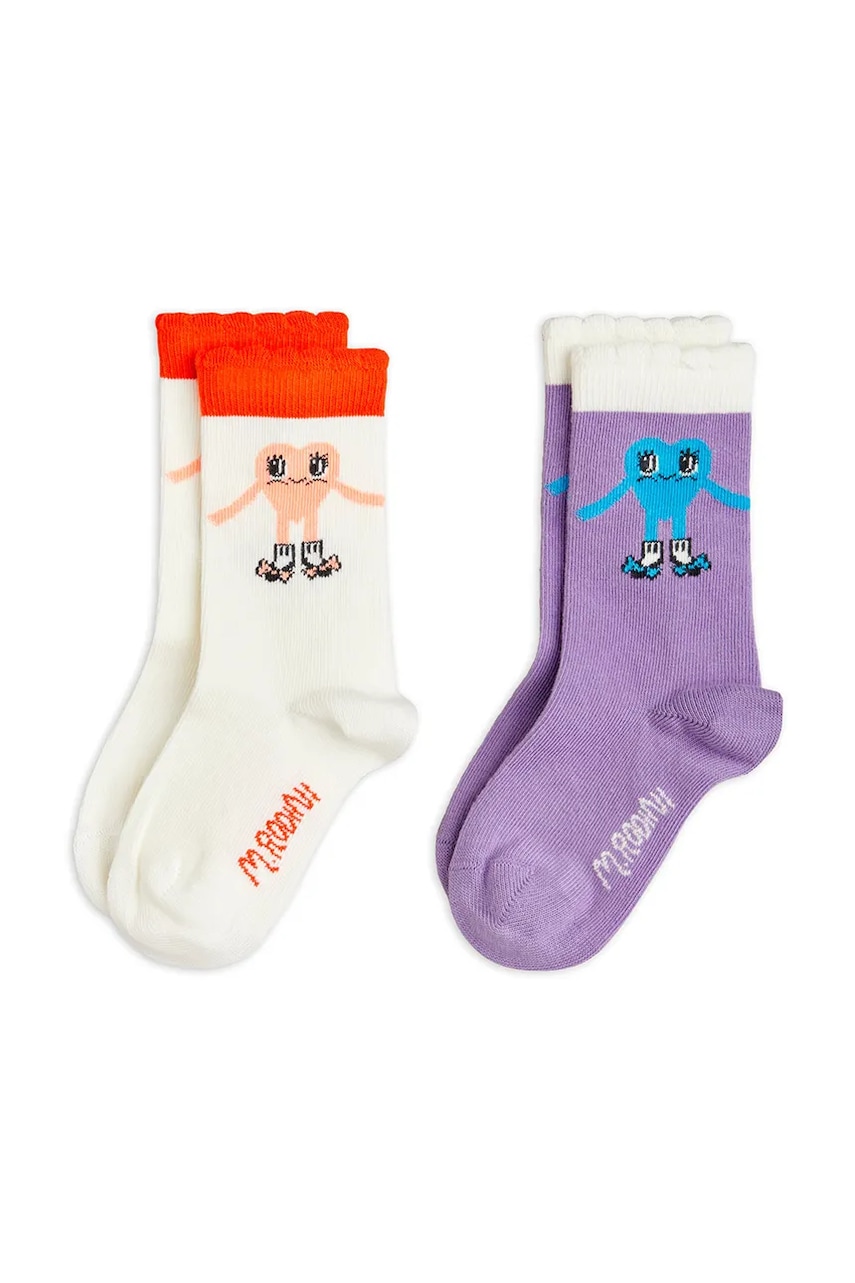 Dětské ponožky Mini Rodini Heart 2-pack