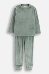 Dětské pyžamo Coccodrillo zelená barva, PYJAMAS