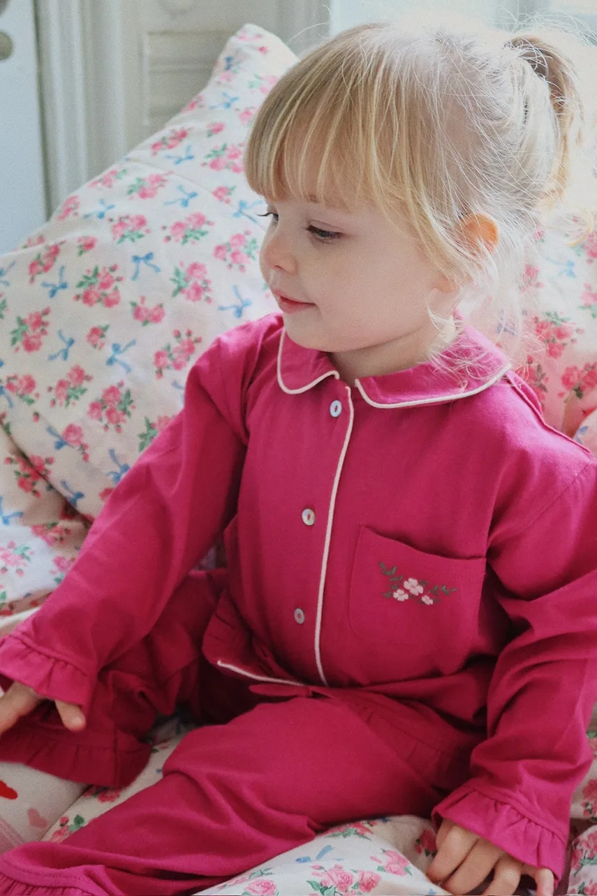 Dětské pyžamo Konges Sløjd PIO FRILL SET GOTS