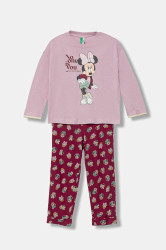 Dětské pyžamo United Colors of Benetton růžová barva, 3Y5E0P09A