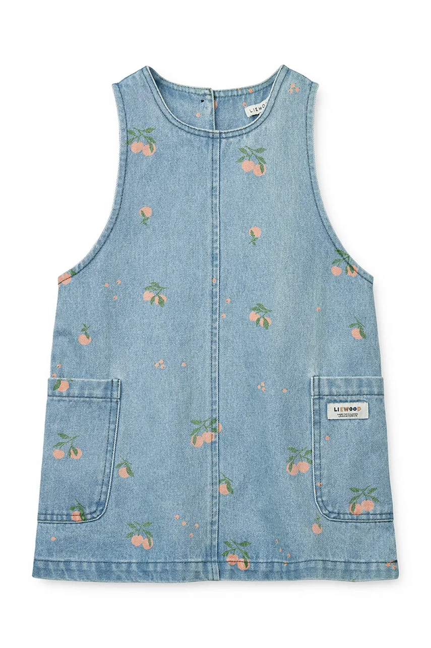 Dětské riflové šaty Liewood Angelica Printed Denim Dress