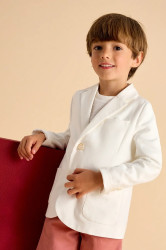 Dětské sako ze směsi lnu Mayoral