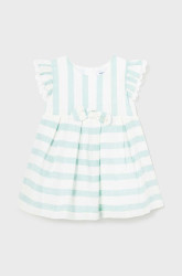 Dětské šaty s příměsí lnu Mayoral