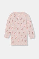 Dětské šaty s příměsí vlny Guess růžová barva, mini, K5BK15 Z0870