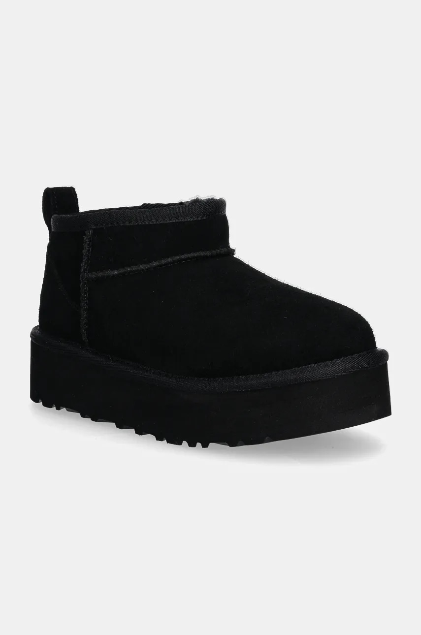 Dětské semišové sněhule UGG CLASSIC ULTRA MINI PLATFORM