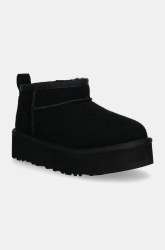 Dětské semišové sněhule UGG CLASSIC ULTRA MINI PLATFORM