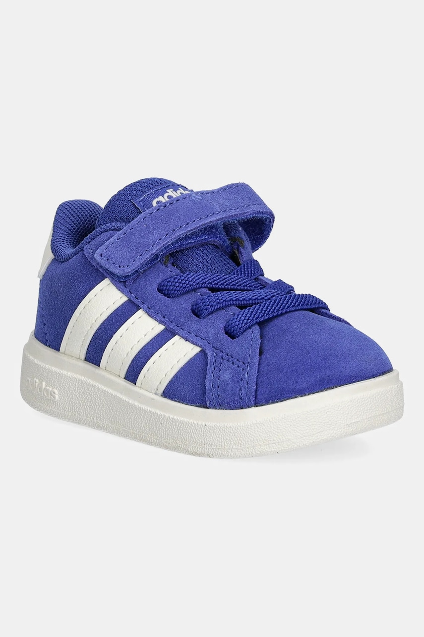Dětské semišové tenisky adidas GRAND COURT 00s modrá barva, JR0780