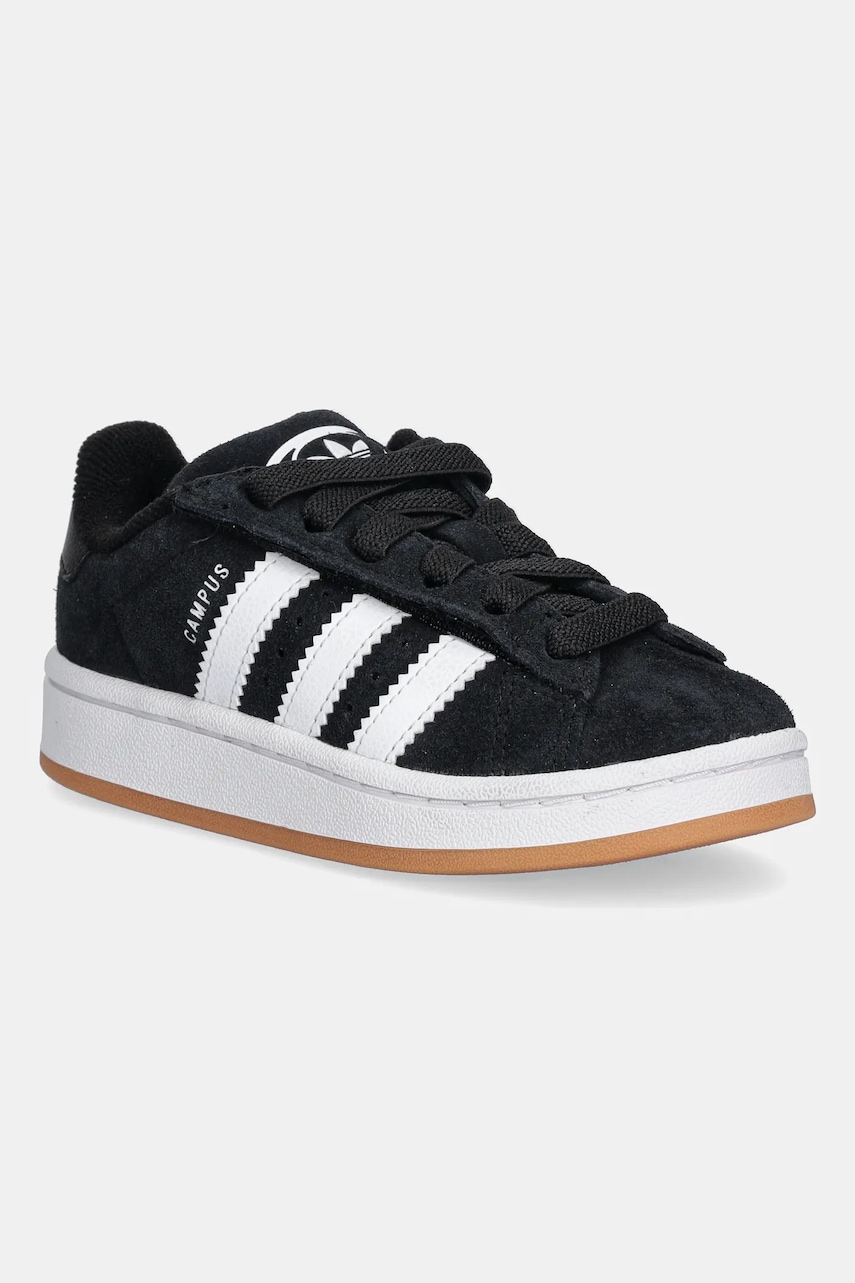 Dětské semišové tenisky adidas Originals CAMPUS 00s černá barva, JQ6386