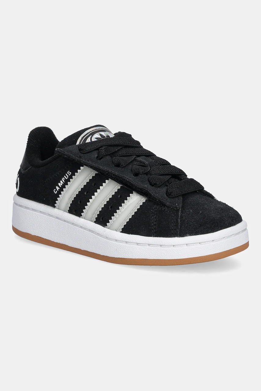 Dětské semišové tenisky adidas Originals CAMPUS 00s LED LIGHTS černá barva, JS1277