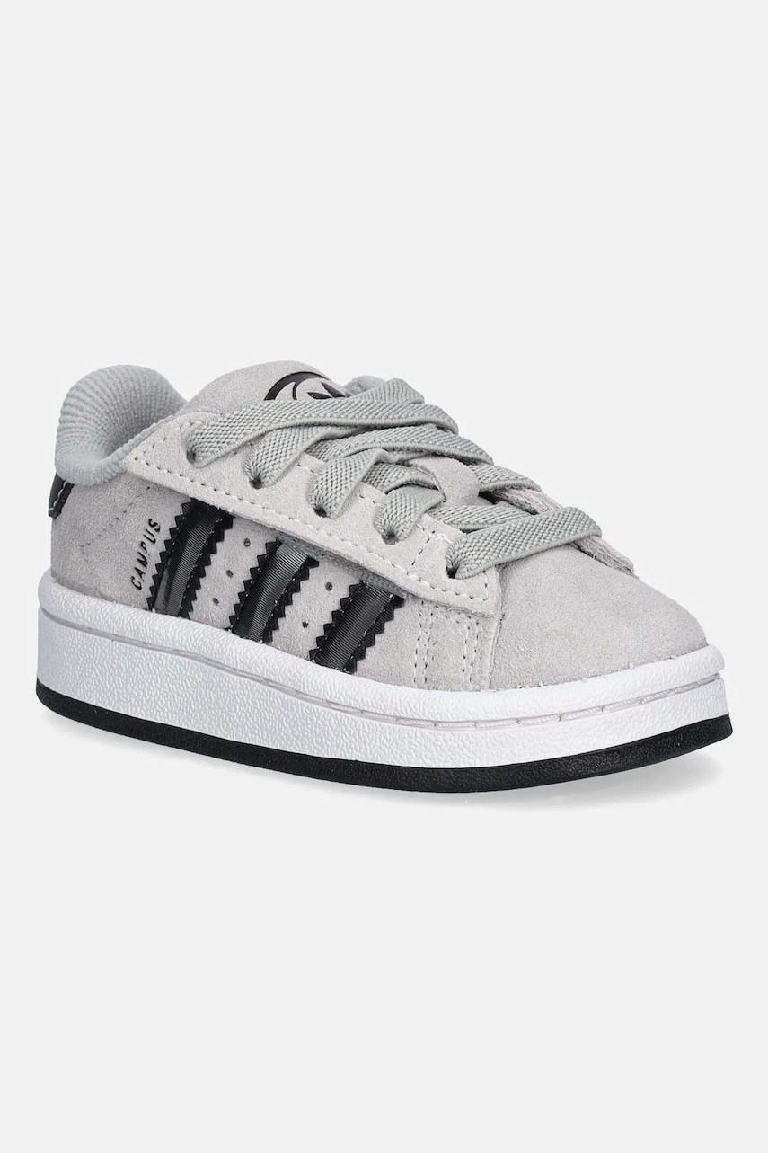 Dětské semišové tenisky adidas Originals CAMPUS 00s šedá barva, JQ1763
