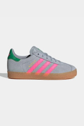 Dětské semišové tenisky adidas Originals GAZELLE šedá barva, IH6472