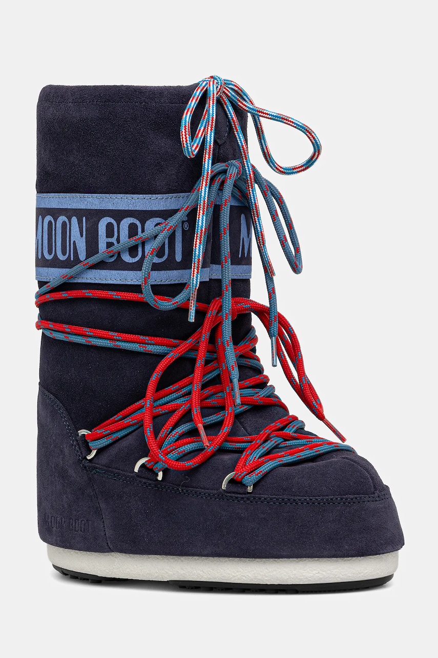 Dětské semišové zimní boty Moon Boot MB ICON SUEDE LACES
