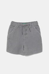 Dětské šortky s příměsí lnu United Colors of Benetton