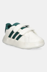 Dětské tenisky adidas GRAND COURT 2.0 béžová barva, JQ7996