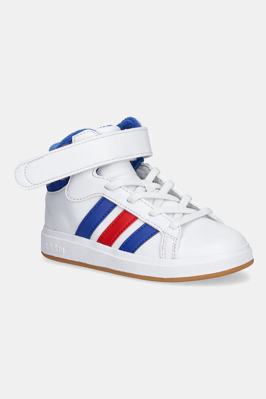 Dětské tenisky adidas GRAND COURT MID bílá barva, JP8876