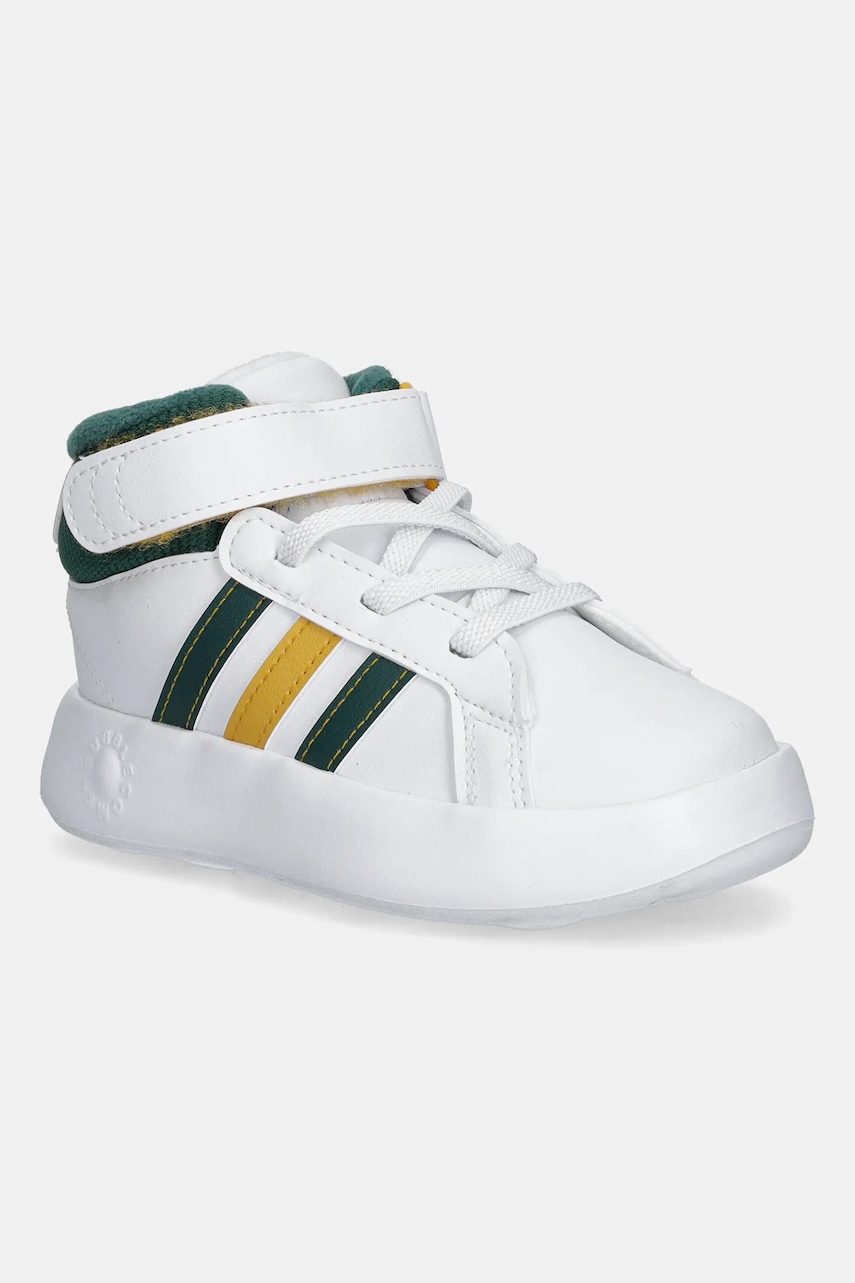 Dětské tenisky adidas GRAND COURT MID bílá barva, JP8886