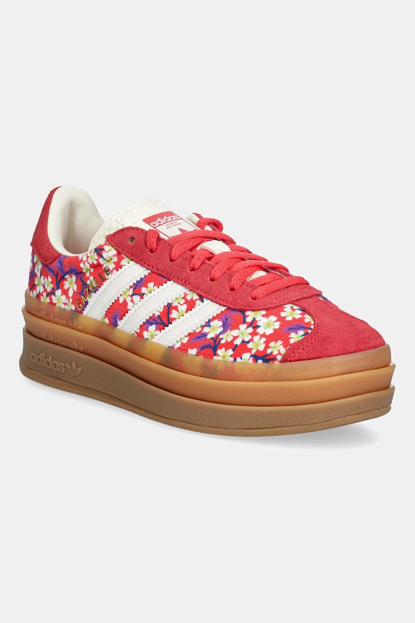 Dětské tenisky adidas Originals GAZELLE BOLD červená barva, JP8078