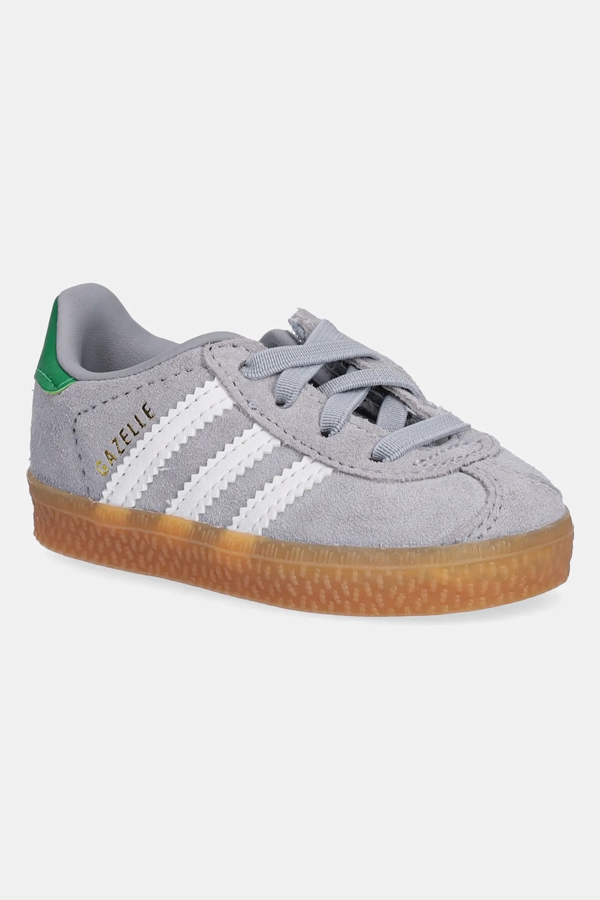 Dětské tenisky adidas Originals GAZELLE šedá barva, JQ6002